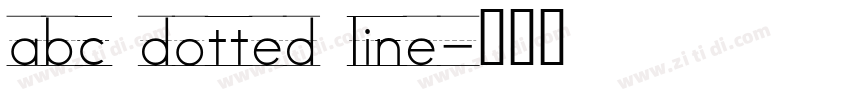 abc dotted line字体转换